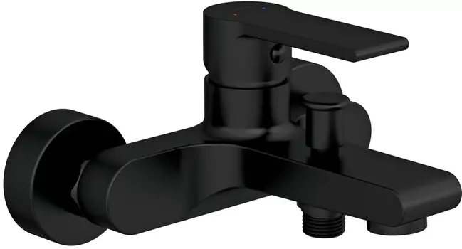 Смеситель Cersanit Brasko Black 63108 для ванны с душем /63108