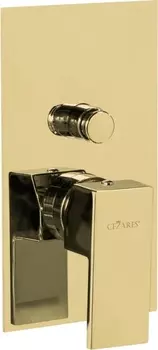 Смеситель Cezares Unika VDIM-03/24 С ВНУТРЕННЕЙ ЧАСТЬЮ, для душа, золото UNIKA-VDIM-03/24