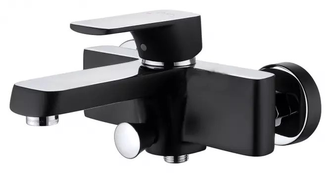 Смеситель D&K Berlin Technishe для ванны с душем, черный DA1433215