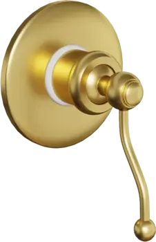 Смеситель для душа Paini Duomo 88PJ690 С ВНУТРЕННЕЙ ЧАСТЬЮ, матовое золото