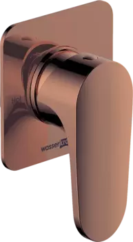 Смеситель для душа Wasserkraft Asphe 7751 С ВНУТРЕННЕЙ ЧАСТЬЮ, розовое золото PVD /7751
