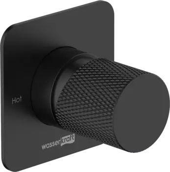 Смеситель для душа Wasserkraft Fulda 5251 С ВНУТРЕННЕЙ ЧАСТЬЮ, черный soft-touch /5251