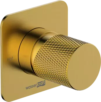 Смеситель для душа Wasserkraft Schunter 8251 С ВНУТРЕННЕЙ ЧАСТЬЮ, матовое золото PVD /8251