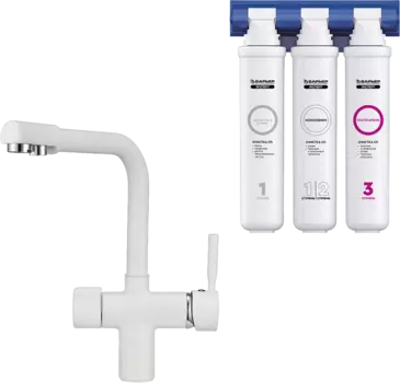 Смеситель для кухни Granula 2088 Арктик+АКС-002 с фильтром