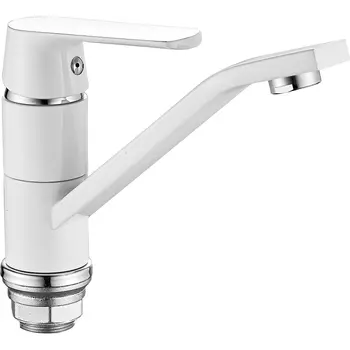 Смеситель для кухни Haiba HB45804-2, белый/хром