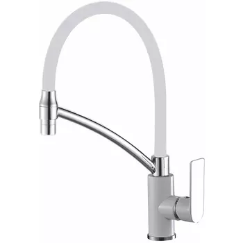 Смеситель для кухни Haiba HB72505-8, белый