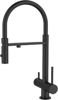 Смеситель для кухни Iddis Ace ACEBLFFi05 черный матовый, с гибким изливом