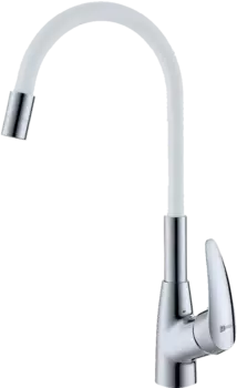 Смеситель для кухни Lemark Linara LM0415C-White с гибким изливом