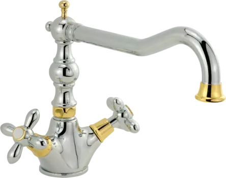 Смеситель для кухни Migliore Princeton Plus 18262 хром, золото /18262