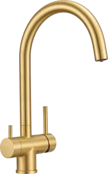 Смеситель для кухни Milacio Ultra MCU.554.GD золото брашированное