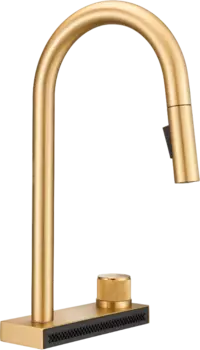 Смеситель для кухни Milacio Ultra MCU.556.GD золото, с каскадным изливом