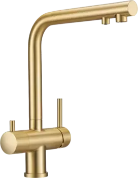 Смеситель для кухни Milacio Ultra MCU.559.GD брашированное золото