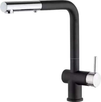Смеситель для кухни Paini Cox HD44566CR1KM с выдвижной лейкой, metallic black