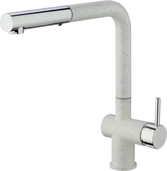 Смеситель для кухни Paini Cox HD90566CR1KM с выдвижной лейкой, ultrawhite