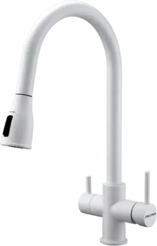 Смеситель для кухни Paulmark Lange 214212-431 белый матовый La214212-431