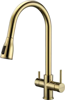 Смеситель для кухни Paulmark Lange 214212-G золото La214212-G