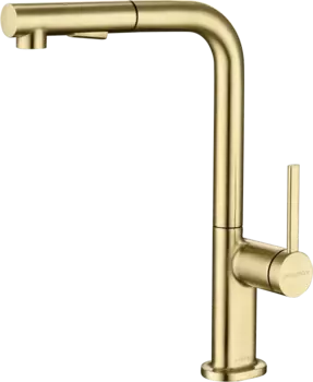 Смеситель для кухни Paulmark Neo Ne214419-SBG светлое брашированное золото