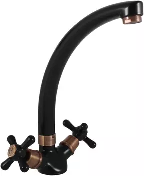 Смеситель для кухни Rav Slezak Morava retro MK120.5/3CMATSM черный, бронза