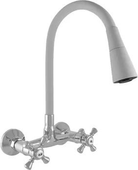 Смеситель для кухни Rav Slezak Morava retro MK302.5/13S серый, хром
