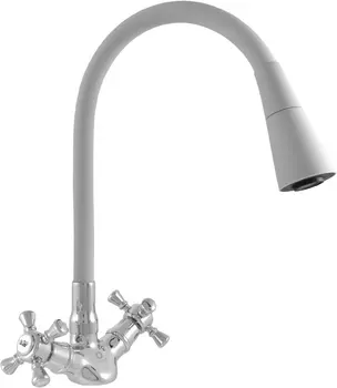 Смеситель для кухни Rav Slezak Morava retro MK320.5/13S серый, хром