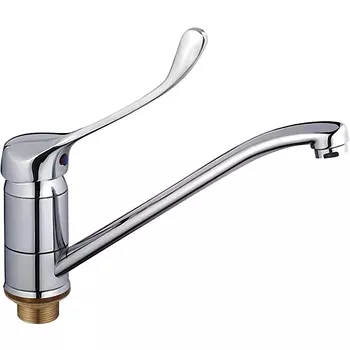 Смеситель для кухни с хирургической ручкой Haiba HB4954, хром