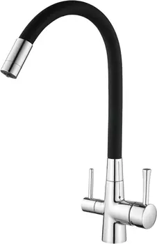 Смеситель для кухни Savol S-L1806-01 с гибким изливом