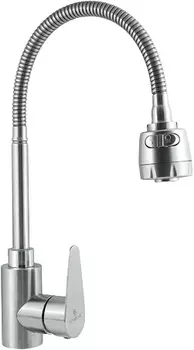 Смеситель для кухни Славен Сталь Ж СЛ-ОД-Ж25 с гибким изливом