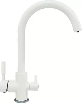 Смеситель для кухни Tolero Элара Дуо 627802 белый