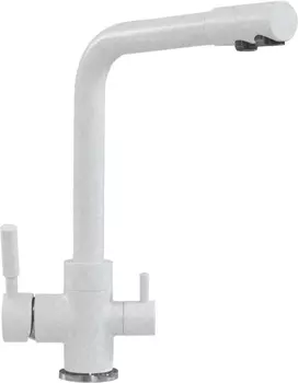 Смеситель для кухни Tolero Высокий Дуо 627574 серый металлик