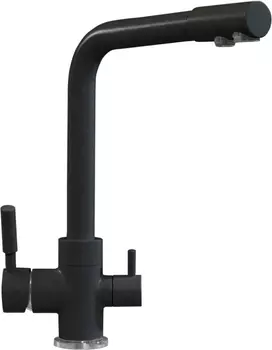 Смеситель для кухни Tolero Высокий Дуо 627635 черный
