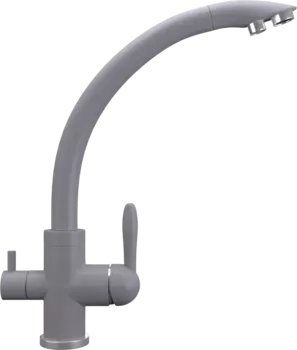 Смеситель для кухни Ulgran Quartz UQ-017 бетон UQ-017-05