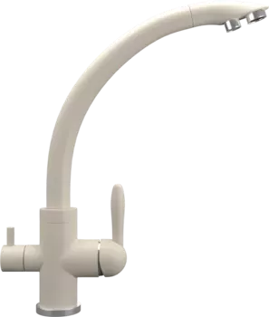 Смеситель для кухни Ulgran Quartz UQ-017 лен UQ-017-02