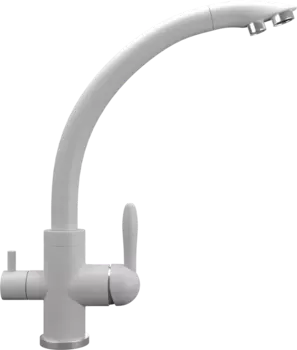 Смеситель для кухни Ulgran Quartz UQ-017 платина UQ-017-04