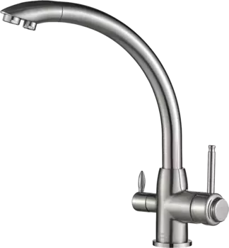 Смеситель для кухни Zorg Steel Hummer SH 699 SATIN сатин