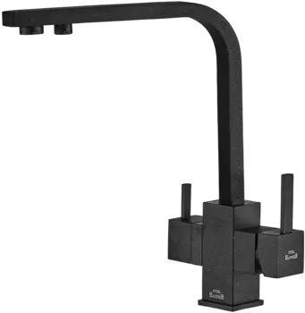 Смеситель для кухни Zorg Steel Hummer SH 905 BLACK черный металлик