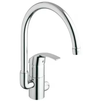 Смеситель для кухонной мойки Grohe Eurosmart с запорным вентилем 33490001