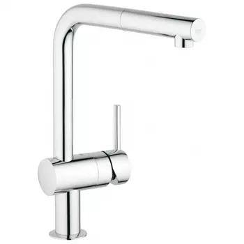 Смеситель для кухонной мойки Grohe Minta с выдвижным L-изливом 32168000