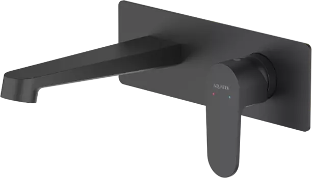 Смеситель для раковины Акватек Оберон AQ1213MB С ВНУТРЕННЕЙ ЧАСТЬЮ, матовый черный