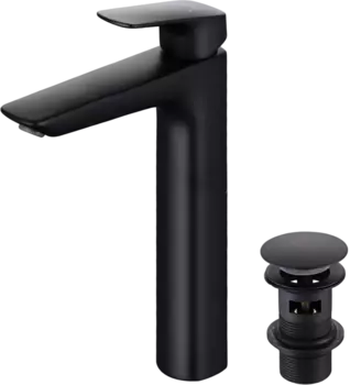 Смеситель для раковины Акватек Вега AQ1005MB матовый черный