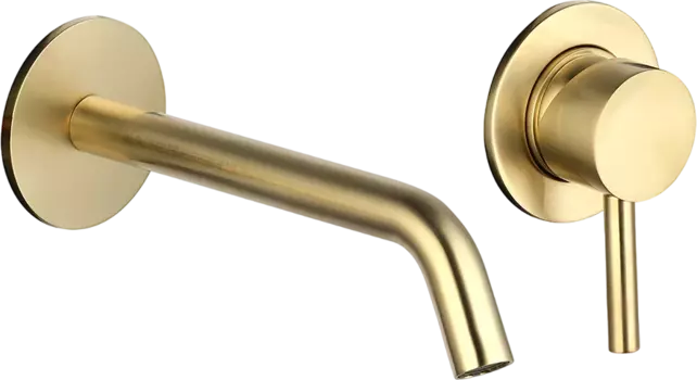 Смеситель для раковины AQUAme Siena AQM6215BG С ВНУТРЕННЕЙ ЧАСТЬЮ, шлифованное золото