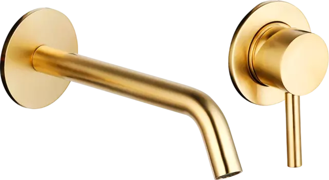 Смеситель для раковины AQUAme Siena AQM6215GG С ВНУТРЕННЕЙ ЧАСТЬЮ, глянцевое золото