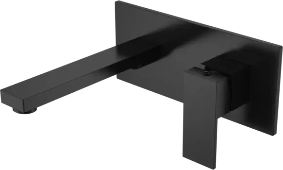 Смеситель для раковины Boheme Qubic 475-B С ВНУТРЕННЕЙ ЧАСТЬЮ, matt black