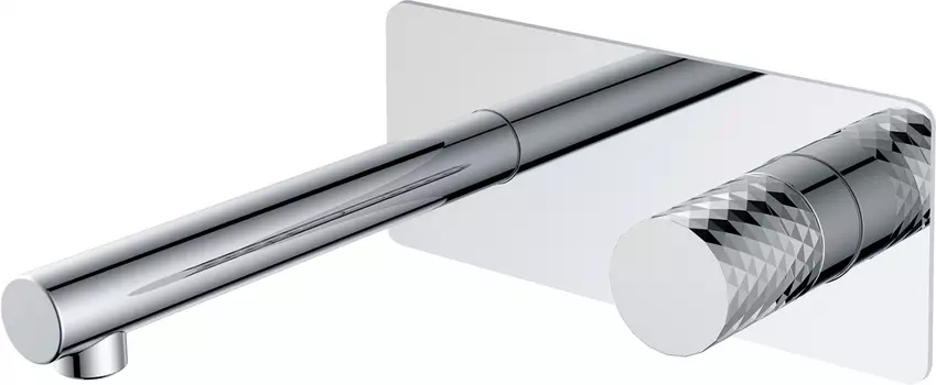 Смеситель для раковины Boheme Stick 125-CRCR С ВНУТРЕННЕЙ ЧАСТЬЮ, chrome/diamond chrome