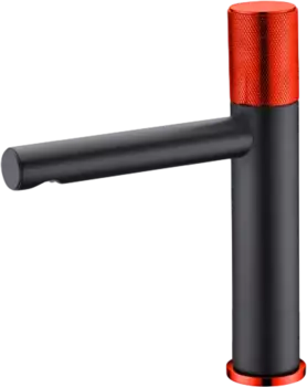 Смеситель для раковины Bronze de Luxe Аvantgarde 2010RH черный, красный