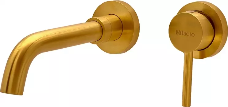Смеситель для раковины Milacio Ultra MCU.552.GD С ВНУТРЕННЕЙ ЧАСТЬЮ, золото
