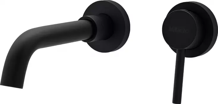 Смеситель для раковины Milacio Ultra MCU.552.MB С ВНУТРЕННЕЙ ЧАСТЬЮ, чёрный матовый