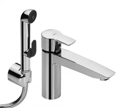 Смеситель для раковины Oras Cubista с гигиеническим душем /2806