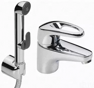 Смеситель для раковины Oras Safira с гигиеническим душем 1012F