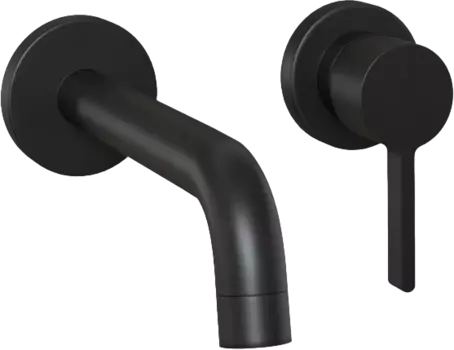 Смеситель для раковины Paini Brera 74PZ208 С ВНУТРЕННЕЙ ЧАСТЬЮ, черный матовый