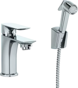 Смеситель для раковины Paini Garda 76CR205/574 с гигиеническим душем